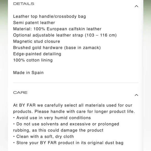 By Far semi patent leather mini top handle bag - Picture 5 of 6